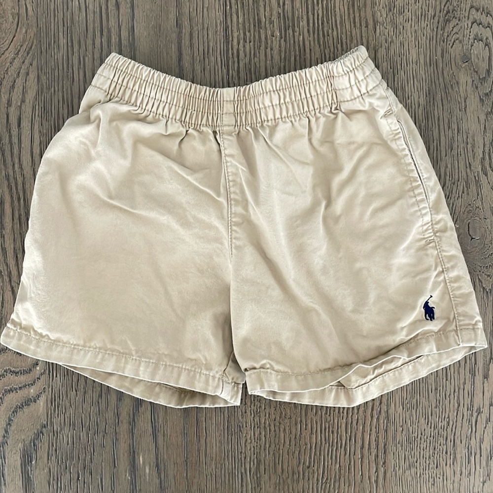 Boys Beige Polo Shorts size 3T